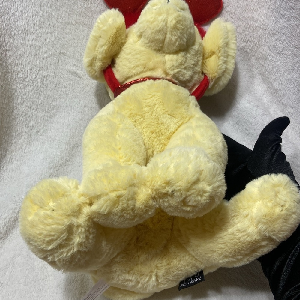 FAO Schwarz 12" Sparklers Toy Plush Labrador with Removable Red Heart Boppers - Picture 8 of 13